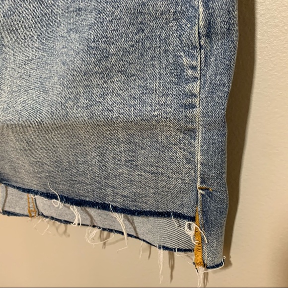 ARITZIA WILFRED FREE Cut Off Denim Skirt - Picture 4 of 5
